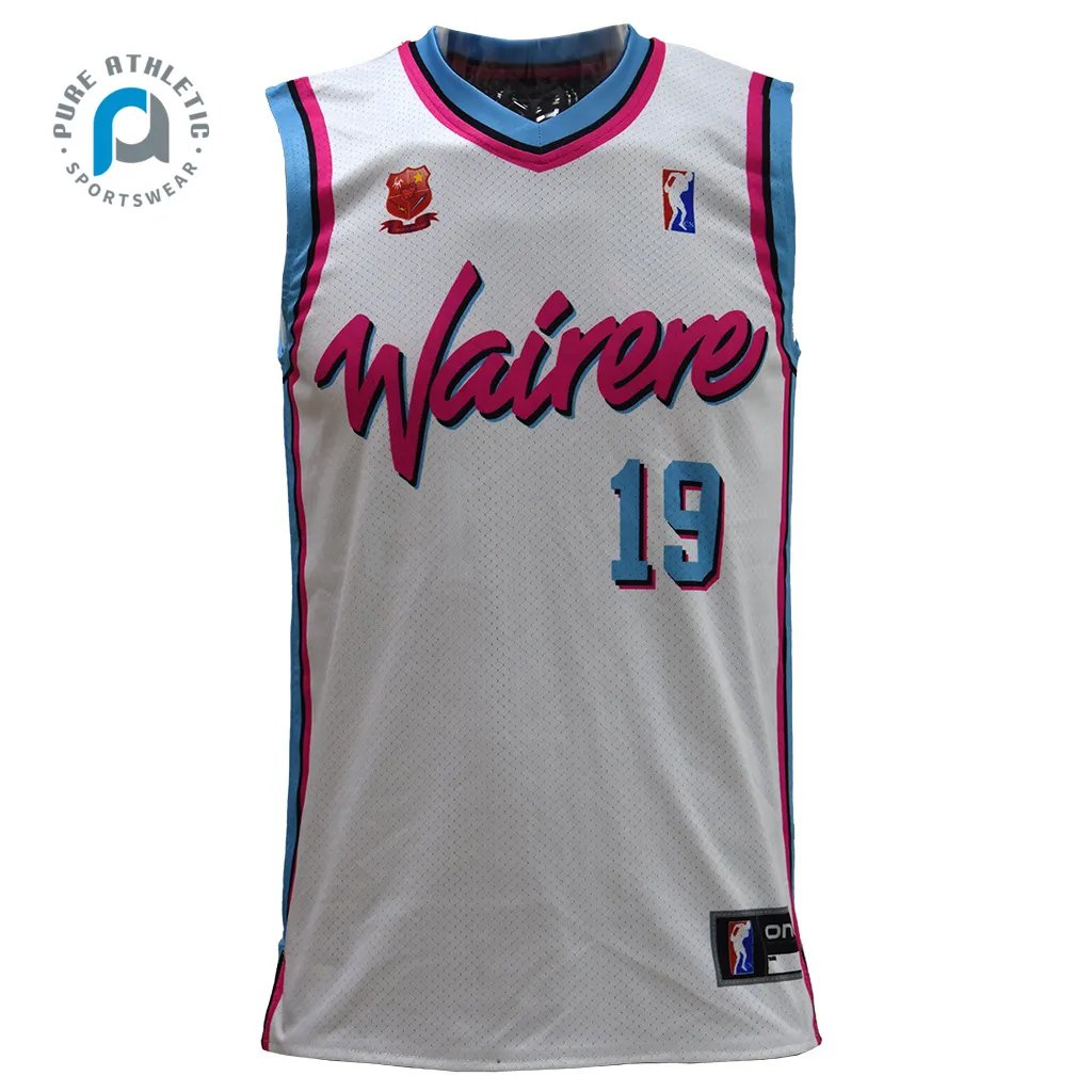 Pure 2022 Custom Latest Team Youth Basketball Jersey Design Color White Quikly Dry