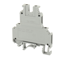 Bloc de bornes bipolaire UKK5 300V 32A 4mm en alliage de cuivre à connexion par vis, ignifuge UL94V0, pour applications automobiles et industrielles