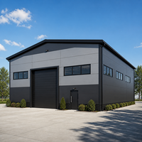 Hangar de stockage agricole préfabriqué en métal, garage en acier, entrepôt, petit atelier, bâtiment imperméable