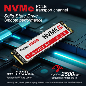 قرص صلب داخلي من نوع M.2 NVMe SSD 2280 من Ymeiton OEM، بلاستيكي عالي السرعة، سرعة قراءة 1800-2500 ميجابايت/ثانية، سرعة كتابة 1200-1700 ميجابايت/ثانية، سعات 256 جيجابايت/512 جيجابايت/1 تيرابايت. - Product Image 2