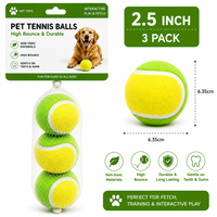 Balles de tennis pour animaux de compagnie à rebond élevé, disponibles en tailles de 1,5 à 9 pouces, avec couleurs personnalisées, emballage et service OEM/ODM pour la vente en gros