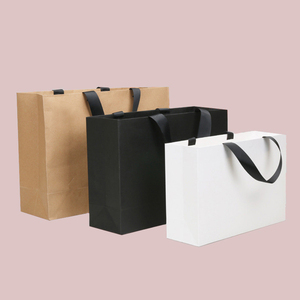 Bolsas de Papel Kraft Personalizadas con Logotipo Impreso, para Ropa, Publicidad Empresarial, Regalos, Venta al Por Mayor - Product Image 4