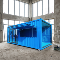 Direct usine : Kiosque commercial respirant, style populaire, type conteneur, avec comptoir de snack-bar, garantie 2 ans