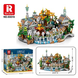 ชุดตัวต่อ Reobrix 55015 <span class=keywords><strong>Rivendell</strong></span> Building Set-4406 ชิ้น ชุดเมืองแฟนตาซีวัลเล่ย์ พร้อมน้ำตกและสะพาน สำหรับผู้ใหญ่และนักสะสม อายุ 14 ปีขึ้นไป - Product Image 2
