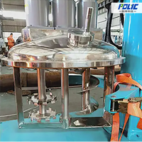 Mélangeur à trois axes sous vide Polyc de Chine, réservoir d'agitation en acier inoxydable pour la fabrication de peinture, d'adhésif, de colle, de silicone