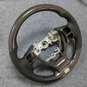 Volante de coche deportivo de cuero de alta calidad perforado de fibra de carbono a bajo precio al por mayor para Lexus IS250 IS300 - Product Image 5