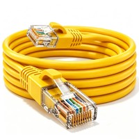 Cable de Red Cat5e de 15 Metros, Premium, al por Mayor, Sin Enredos, UTP, para Conexión de Internet de Alta Velocidad en Oficinas y Hogares Inteligentes