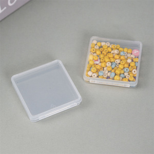Caja de Almacenamiento de Plástico Transparente, Contenedor Cuadrado Pequeño para Cuentas, Piezas, Tornillos, Organización del Hogar - Product Image 1