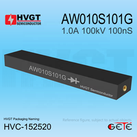 Diode redresseuse en pont haute tension HVGT 100kV 1A 100ns AW010S101G de remplacement, à trou traversant, à récupération rapide, en silicium