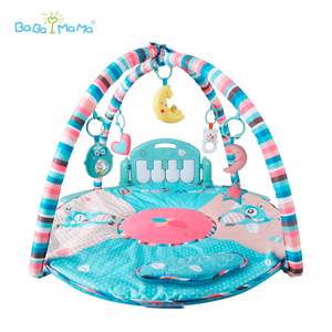 Tapis de piano rond <span class=keywords><strong>pour</strong></span> bébé avec lune clignotante Jouets <span class=keywords><strong>pour</strong></span> bébé Tapis de jeu <span class=keywords><strong>pour</strong></span> bébé avec jouets suspendus - Product Image 4