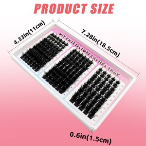 <span class=keywords><strong>Kit</strong></span> <span class=keywords><strong>de</strong></span> Extensiones <span class=keywords><strong>de</strong></span> <span class=keywords><strong>Pestañas</strong></span> DIY <span class=keywords><strong>de</strong></span> 30 Filas, Curva D, Grupos <span class=keywords><strong>de</strong></span> <span class=keywords><strong>Pestañas</strong></span> Individuales, <span class=keywords><strong>Pestañas</strong></span> Voluminosas, Espesas y Largas, Mixtas <span class=keywords><strong>de</strong></span> 10-18mm, <span class=keywords><strong>Pestañas</strong></span> Rizadas DIY - Product Image 2