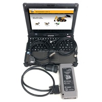 Kit d'outils de diagnostic JCB, ensemble complet avec analyseur de moteur, interface USB, 24V, système d'exploitation Windows, garantie de 2 ans