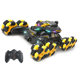 Coche de acrobacias RC de 8 ruedas 2.4GHz con luces y música, vehículo teledirigido deformable para escalar, juguete todoterreno con drift y certificación CPC - Product Image 4