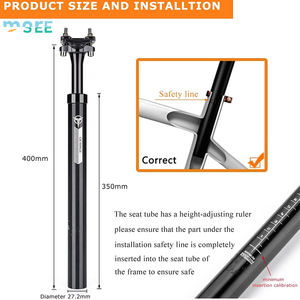 SeeMore Selection-Tube <span class=keywords><strong>de</strong></span> <span class=keywords><strong>selle</strong></span> pour VTT/vélo <span class=keywords><strong>de</strong></span> route/BMX avec angle d'absorption des chocs, suspension <span class=keywords><strong>de</strong></span> <span class=keywords><strong>tige</strong></span> <span class=keywords><strong>de</strong></span> <span class=keywords><strong>selle</strong></span> - Product Image 6