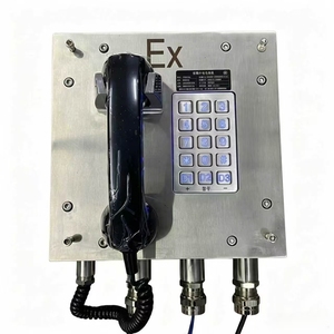 Téléphone SIP <span class=keywords><strong>robuste</strong></span> en acier inoxydable, anti-vandalisme et anti-explosion, pour les centrales électriques, les tunnels, les mines, le secteur maritime et les chantiers de construction. - Product Image 1