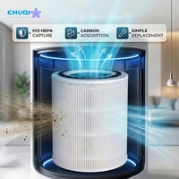 Filtro 3 en 1 H13 HEPA de Carbón Redondo Desechable, Paquete de 2, para Purificador de Escritorio Compacto, Dormitorio, Estudio, Habitación Pequeña, Oferta Económica