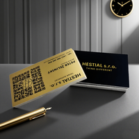 Personalizzazione Biglietti da Visita di Alta Qualità Stampa su Cartoncino Nero Effetto Soft Touch con Design a Caldo