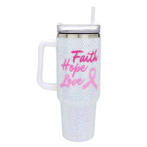 Vasos <span class=keywords><strong>de</strong></span> Acero Inoxidable <span class=keywords><strong>de</strong></span> Doble Pared con Aislamiento al Vacío, Antiderrames, Libres <span class=keywords><strong>de</strong></span> BPA, con Cinta Blanca <span class=keywords><strong>de</strong></span> 40 oz, Vasos Personalizados con Logotipo, Vasos con Diseño <span class=keywords><strong>de</strong></span> Corazón Brillante - Product Image 4