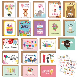 Biglietti d'auguri alla rinfusa <span class=keywords><strong>di</strong></span> <span class=keywords><strong>buon</strong></span> <span class=keywords><strong>compleanno</strong></span> personalizzati <span class=keywords><strong>di</strong></span> varietà personalizzata assortiti a colori assortiti con buste - Product Image 1