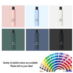 Paraguas Plegables Automáticos Mini Portátiles Resistentes al Viento al por Mayor con Funda, Paraguas de Sol UV Personalizados con Logotipo - Product Image 3