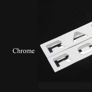Emblema 3D in ABS Cromato Nero con Logo Range Rover, Lettere per <span class=keywords><strong>Bagagliaio</strong></span>, Griglia Frontale e Cofano, Adesivo Accessorio per Range Rover - Product Image 4