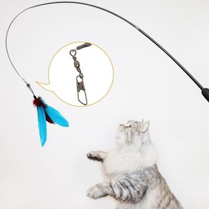Pet Funny <b>Cat</b> <b>Interactive</b> <b>Toy</b> Stick Retractable 3-section Telescopic Rod Teaser for <b>Cat</b> Wand Fishing Pole <b>Toy</b> <b>Cat</b> Supplies - Product Image 2
