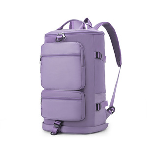 Korean Style Quilted Lattice Travel Duffle Bag Fashion Large Capacity Multifunctional Sports Gym Shoulder Bag for Outdoor - Product Image 5