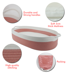 Cesta de Moisés suave para bebé, cambiador de pañales con colchón de espuma, <span class=keywords><strong>regalo</strong></span> para Baby Shower - Product Image 3