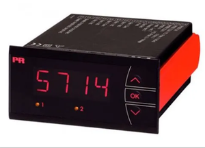Indicateur LED rouge programmable PR Electronics PR5714, sortie MA, sorties relais 2SPDT isolées, 250VAC/DC, IP65, aluminium écologique - Product Image 2
