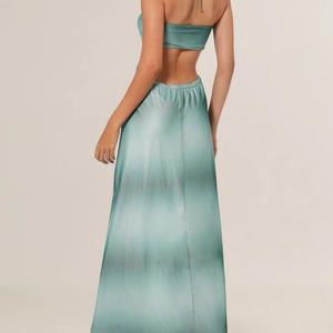 Nuevo Vestido de Verano para Mujer, Elegante, Estilo Playa, Halter, Algodón, Sin Mangas, Ajustado - Product Image 3