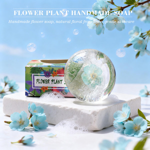 <span class=keywords><strong>Savon</strong></span> artisanal <span class=keywords><strong>transparent</strong></span> aux acides aminés en forme de fleur, vente en gros - Product Image 1
