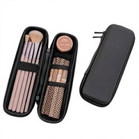Étui rigide étanche en EVA avec fermeture éclair pour pinceaux de maquillage, personnalisable avec logo, idéal pour le rangement de crayons à sourcils et rouges à lèvres en voyage (vente en gros)