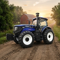 Tracteur agricole 200 CV 4x4 M2004-5G avec direction hydraulique, cabine et climatisation, livraison gratuite, en stock