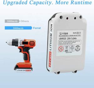Pour <span class=keywords><strong>Black</strong></span> <span class=keywords><strong>et</strong></span> Deckers LBXR20 18V 20V 6.0Ah batterie lithium-ion perceuses sans fil <span class=keywords><strong>outils</strong></span> électriques LB20 LBX20 - Product Image 4