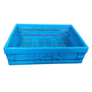 Collapsable Plastic Crate Plastic Folding Crate Heavy Duty Turnover Moving Tote Boxes Large Capacity Container