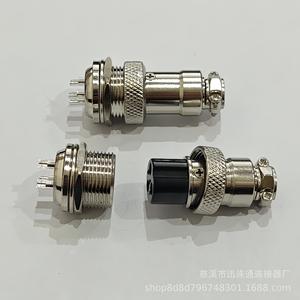 Conector de Aviación GX16 F2 de 2 y 10 Pines, Conector Pasante de Pared, Aleación de Zinc, Niquelado, Contacto de Cobre Plateado - Product Image 4