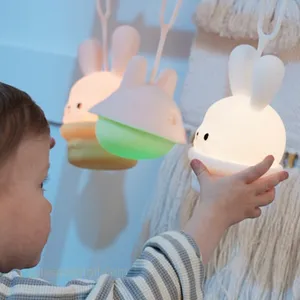 Großhandel Neue Produkte Angemessener Preis Kleines Nachtlicht Touch Switch Tragbares wiederauf lad bares süßes Kinder nachtlicht