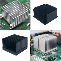 Petit échangeur de chaleur Mini plaque 30mm 40 50mm radiateur liquide en aluminium 100w refroidisseur de bloc d'eau 4 entrées Cpu bloc de refroidissement par eau
