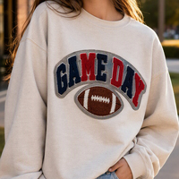 Patchs thermocollants personnalisés en chenille brodée avec lettres pour vêtements, idéaux pour les jours de match de football – Vente en gros