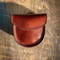 Pochette en cuir véritable pour bobine de ligne de pêche à la mouche, faite à la main, vintage, étui de rangement pour équipement de pêche à la mouche