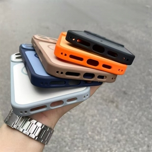 เปลี่ยนเคส iPhone 17 Air 18 16 15 14 13 12 11 Pro Max รุ่น 18 Series Dual-Tone แบบดั้งเดิม รองรับการชาร์จไร้สายแบบแม่เหล็ก - Product Image 6