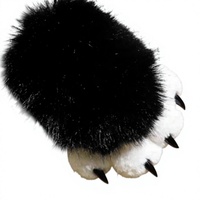 Gants de cosplay Furui Beast en similicuir avec griffes colorées et ongles couineurs pour adultes unisexes