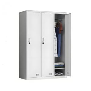 3、6、9ドアのモダンなスチール製ワードローブキャビネットロッカー、ノックデザイン、サイズと色をカスタマイズ可能、寝室、リビングルーム、オフィス用 - Product Image 5