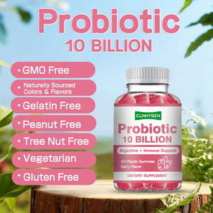 Venta al por mayor de fábrica Pectin Gummy Probiotic 10 Billion Gummies Digestive + Iammune Support Suplemento de origen natural - Product Image 3