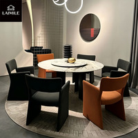 Fauteuil de salle à manger de style art contemporain, structure solide, chaise d'appoint rembourrée pour maison, villa, café, mobilier contractuel