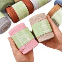 Fil de polyester non élastique ultra léger de 2 mm, 100 m, 150 g pour sacs au crochet à la main – Idéal pour l'été