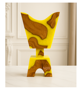 Quemador de Incienso Bakhoor de Madera de Pino y Resina Epoxi, Hecho a Mano, de Lujo, 2026 |   Incienso Árabe Premium Mubkhar para el Hogar, Diseño Personalizable para Regalo - Product Image 1