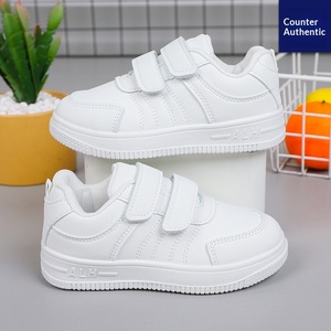 <span class=keywords><strong>Sneakers</strong></span> <span class=keywords><strong>Bianche</strong></span> per Bambini e Bambine, Scarpe da Corsa e Viaggio per Studenti, Chiusura con Velcro alla Caviglia, Suola Composita - Product Image 1