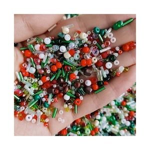 Perline Tubolari Giapponesi Miste Delica, Perline Rotonde in Vetro, Mix di Colori e Dimensioni, Tubi in Vetro a Spirale per Accessori di Abbigliamento - Product Image 2