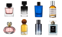 Bouteille de parfum Botol de cylindre de luxe 100ml bouteille de parfum en verre à base lourde 50ml bouteille de vaporisateur de parfum de parfum de verre vide